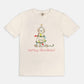 Festive Christmas Cream Doodle Comfort Color Tee