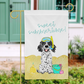 Sandy Summer Spaniel Garden Flag - 12" x 18"