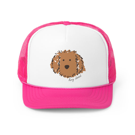 Hey Dood Apricot Doodle Trucker Cap