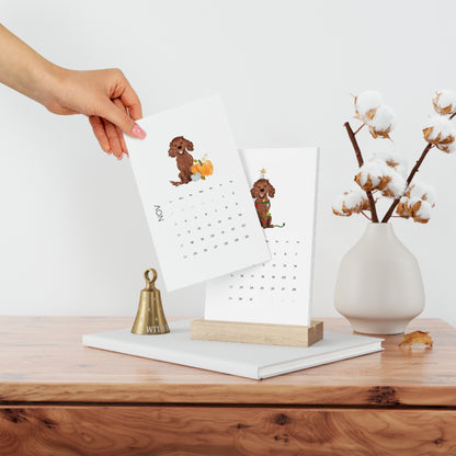 Solid Brown Spaniel 2024 Calendar