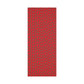 Festive Christmas Brown Doodle Gift Wrap - Red
