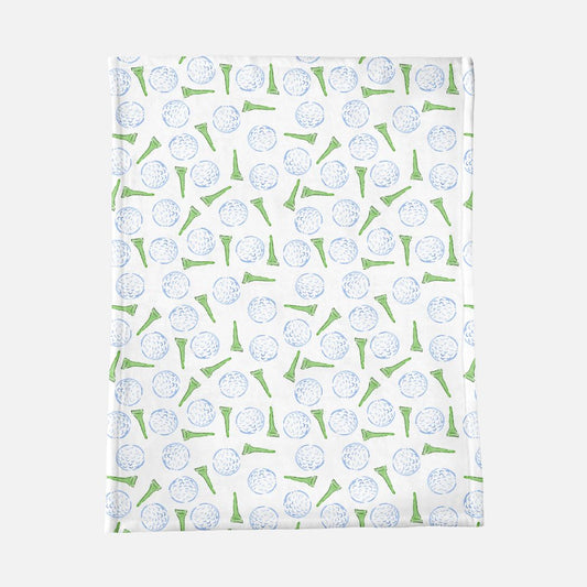 Golf Tee Pattern Minky Baby Blanket