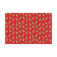 Festive Christmas German Shepherd Gift Wrap - Red