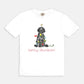Festive Christmas Black Doodle Comfort Color Tee