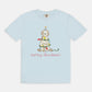 Festive Christmas Cream Doodle Comfort Color Tee