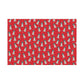 Festive Christmas Black Parti Spaniel Gift Wrap - Red