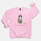 Festive Christmas Bernadoodle Gildan Sweatshirt
