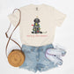 Festive Christmas Black Doodle Comfort Color Tee