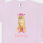 Howdy Cowgirl Golden Retriever Comfort Color Crewneck Sweatshirt