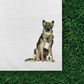 Golf Tournament Patron German Shepherd Golf Towel