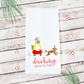 Festive Christmas Play Car  Doodle Tea Towel