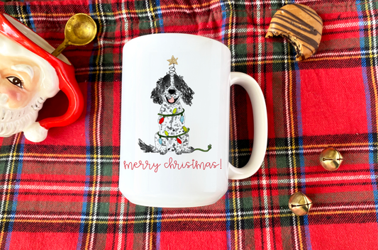 Festive Christmas Spaniel Mug