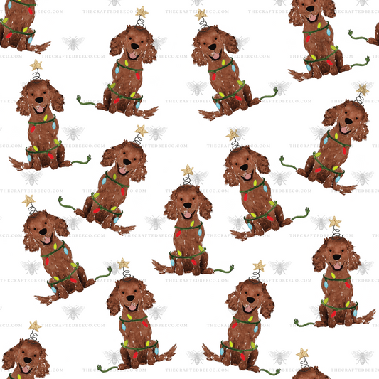 Festive Christmas Bernese Mountain Dog Gift Wrap - Red – The Crafted Bee Co.