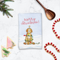 Festive Christmas Doodle Hostess Towel
