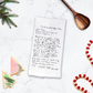 Personalized Handwritten Recipe Towel