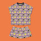 Halloween Spooky Cookie Women's Short Pajama Set