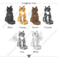 Spooky Halloween Mix and Match Pets Welcome Mat