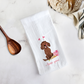 Lovey Dovey Spaniel Tea Towel