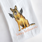Spooky German Shepherd Tea Towel