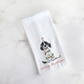 Festive Christmas Brown Parti Spaniel Tea Towel