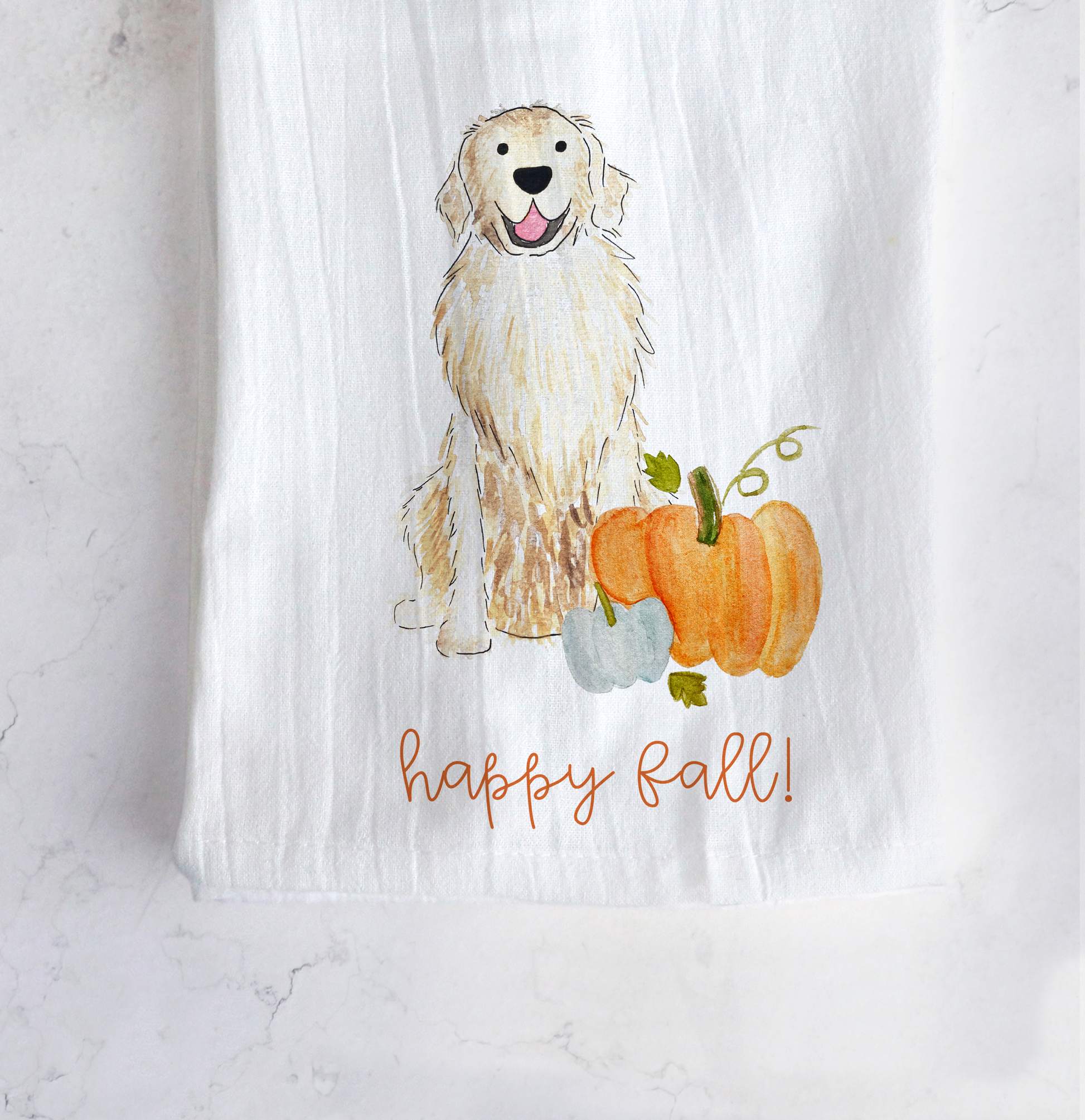 Golden retriever kitchen towels hot sale