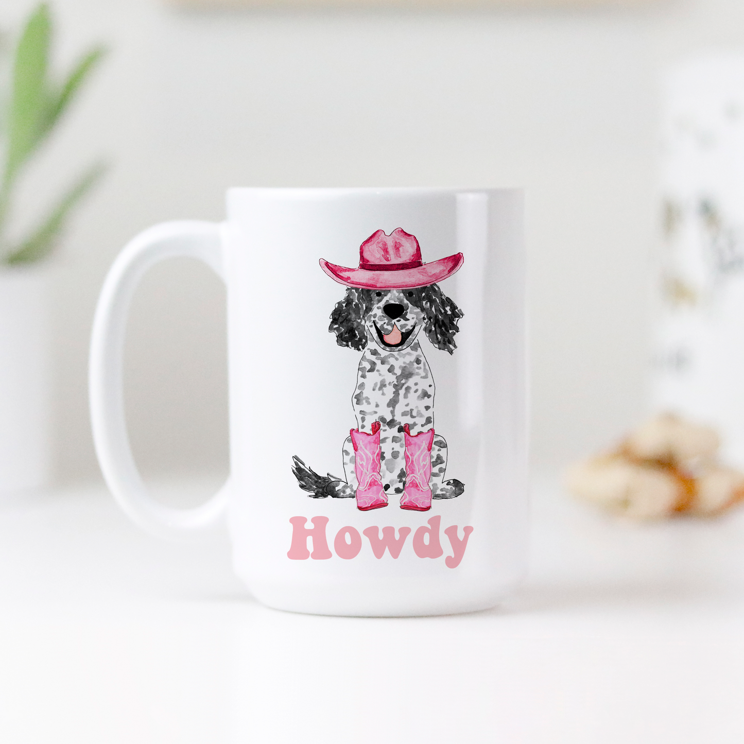 Howdy Cowgirl Spaniel Mug