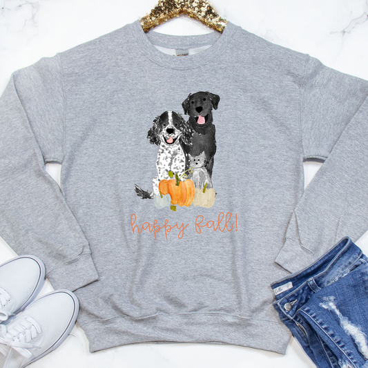 Fall Pumpkin Mix and Match Pet Sweatshirt