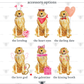 Lovey Valentines Day Mix and Match Pet Tea Towel