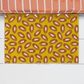 Yellow Football Pattern Welcome Mat