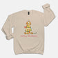 Festive Christmas Apricot Doodle Gildan Sweatshirt