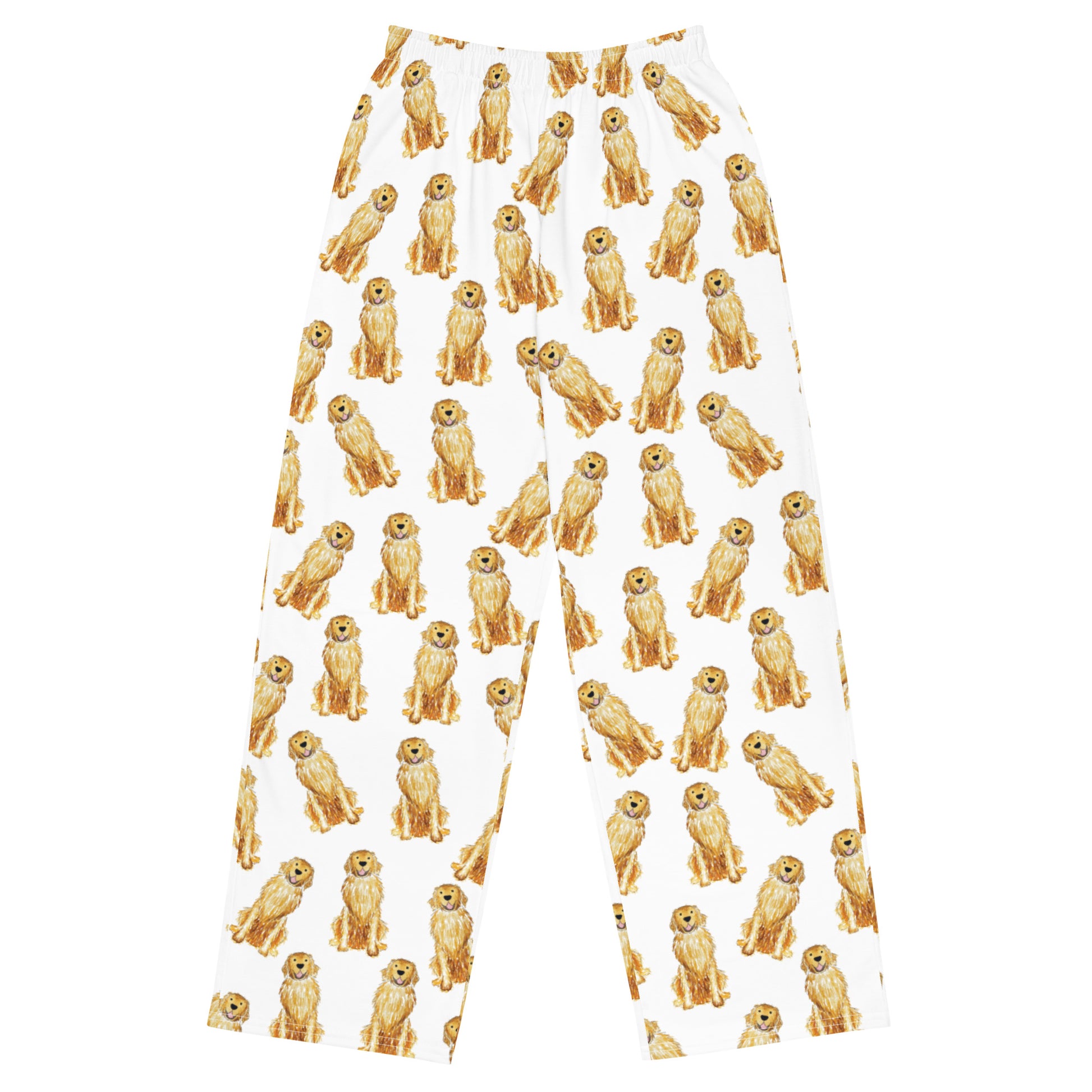 Golden Retriever Funny Bunny Easter Pajama Pants