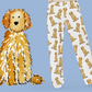 *Quick Ship* Apricot Doodle Pajama Pants