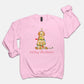 Festive Christmas Apricot Doodle Gildan Sweatshirt
