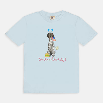 Patriotic German Shorthaired Pointer Comfort Color Tee