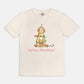 Festive Christmas Apricot and Cream Doodle Comfort Colors Tee