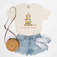 Festive Christmas Apricot and Cream Doodle Comfort Colors Tee
