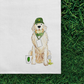 Golden Retriever tournament golf towel – unique gift for golfer dad or boyfriend