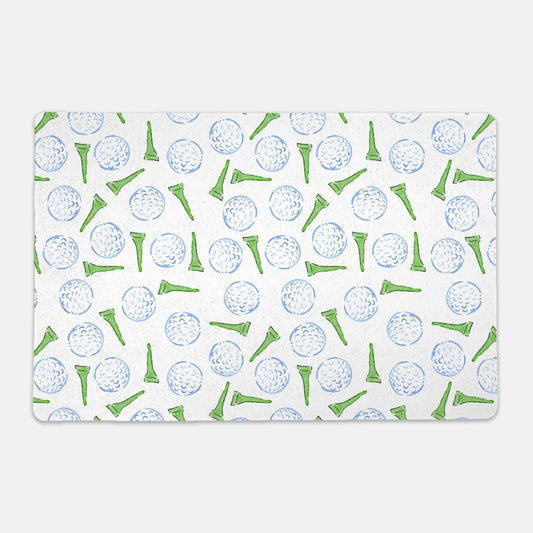 Colorful Golf Tee Pattern Pet Mat