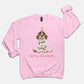 Festive Christmas Brown Parti Spaniel Gildan Sweatshirt