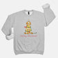 Festive Christmas Apricot Doodle Gildan Sweatshirt