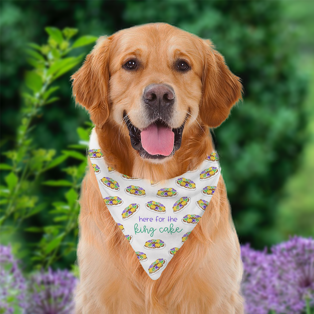 Mardi Gras King Cake Dog Bandana