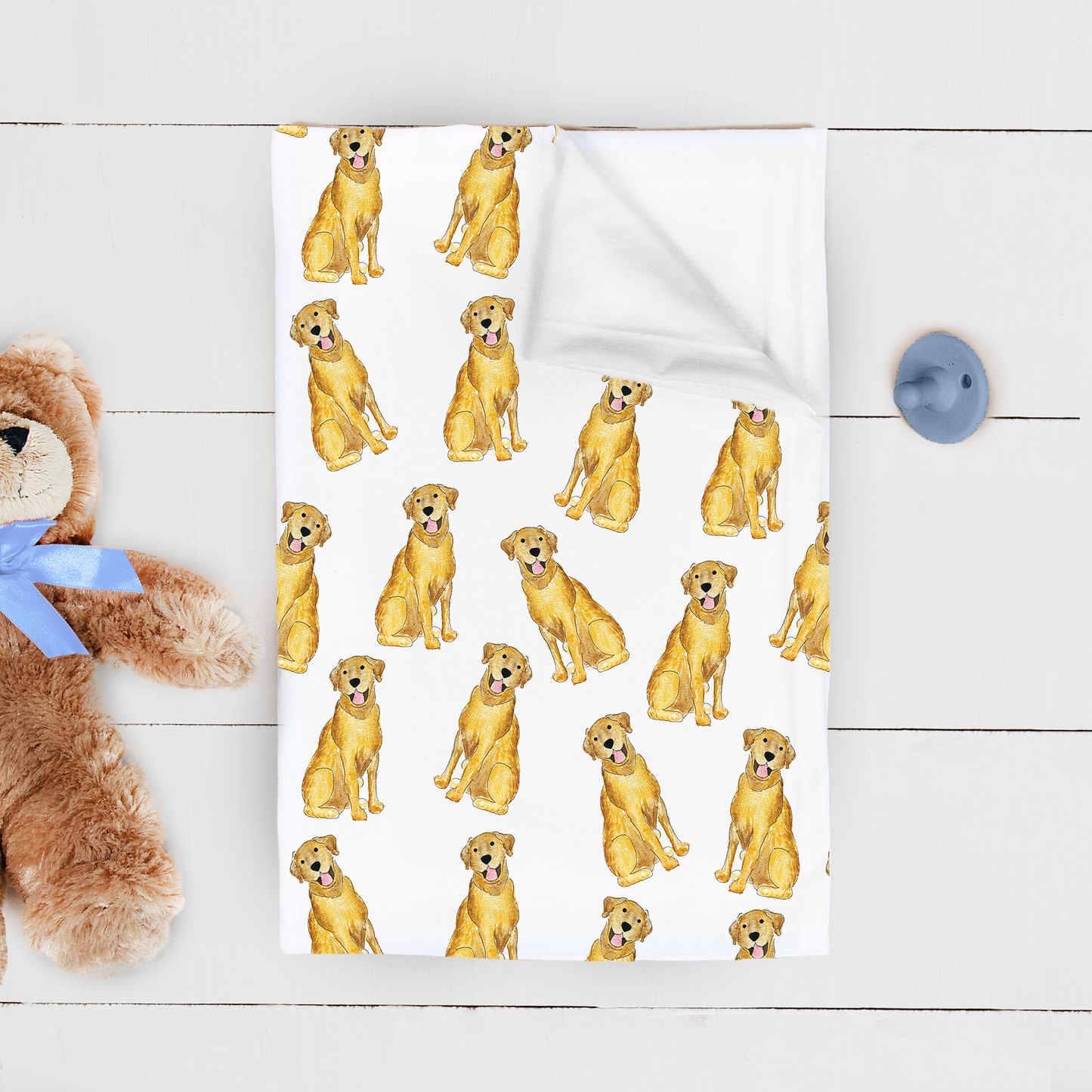 Lab Jersey Swaddle Blanket
