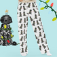 Festive Christmas Black Doodle Pajama Pants