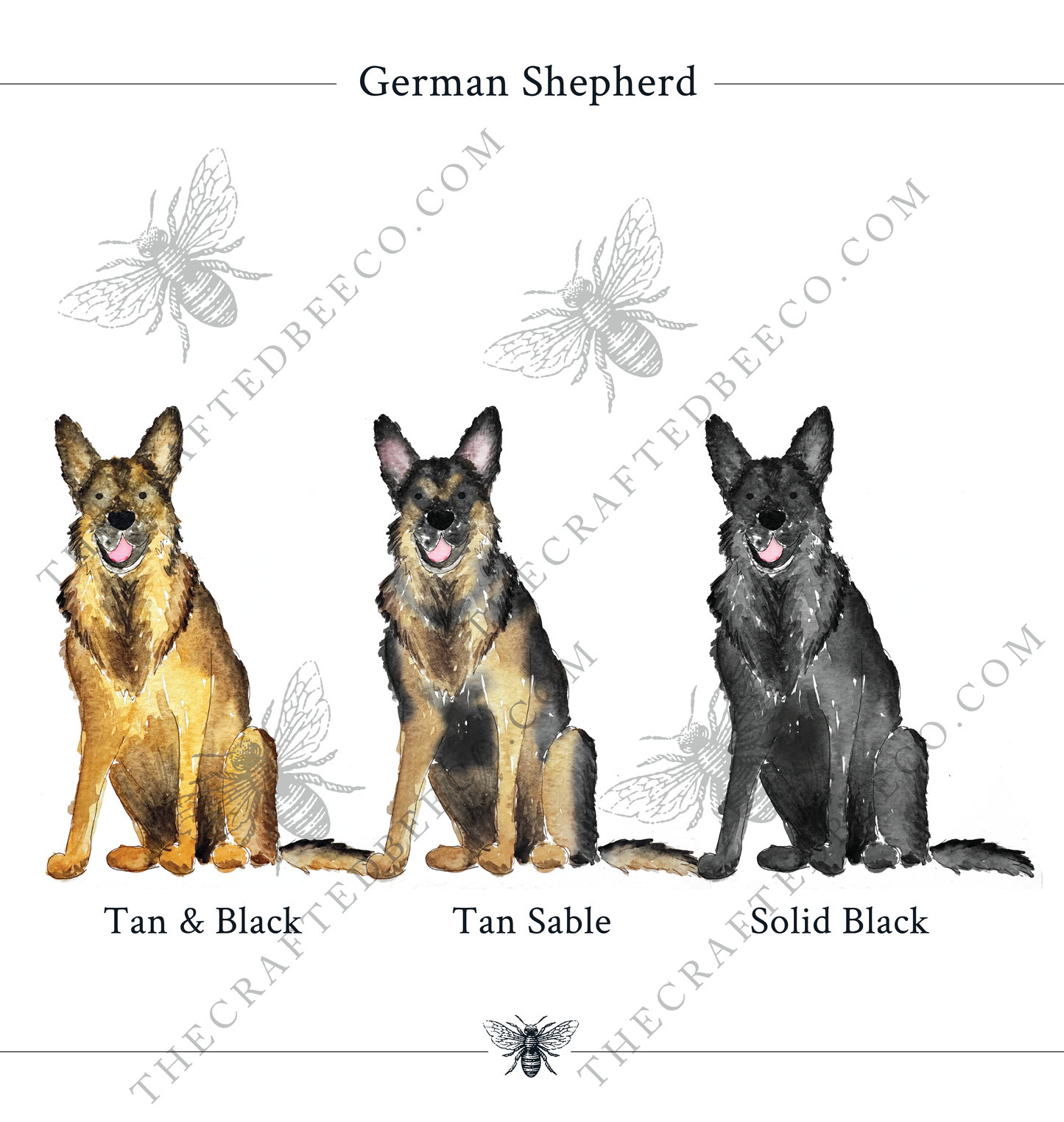 Golf Tournament Patron German Shepherd Golf Towel