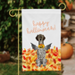 Spooky German Shorthaired Pointer Garden Flag