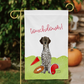 Sporty Football German Shorthaired Pointer Garden Flag