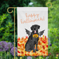 Spooky Halloween Lab Garden Flag