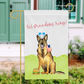 Patriotic German Shepherd Garden Flag
