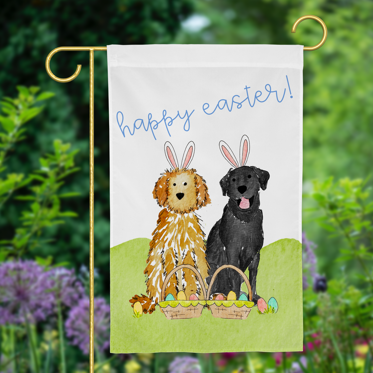 Easter Bunny Mix and Match Pet Garden Flag