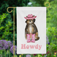 Howdy Cowgirl Cat Garden Flag